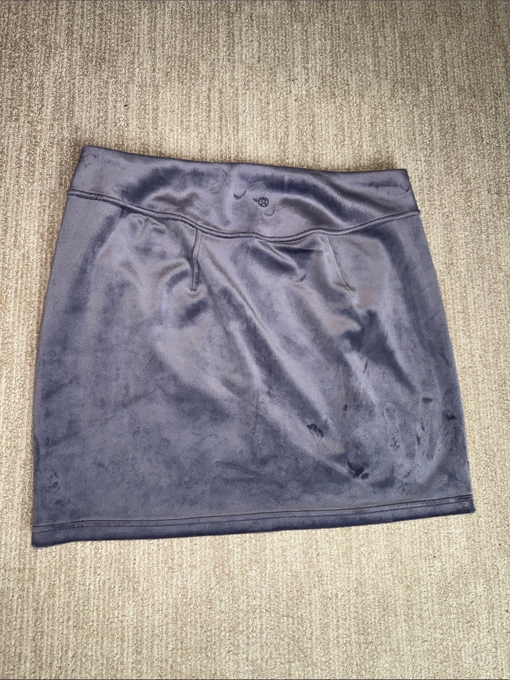 Lululemon Woman's Size L Nightfall Scuba High-Rise Mini Skirt Velvet - Picture 5 of 7